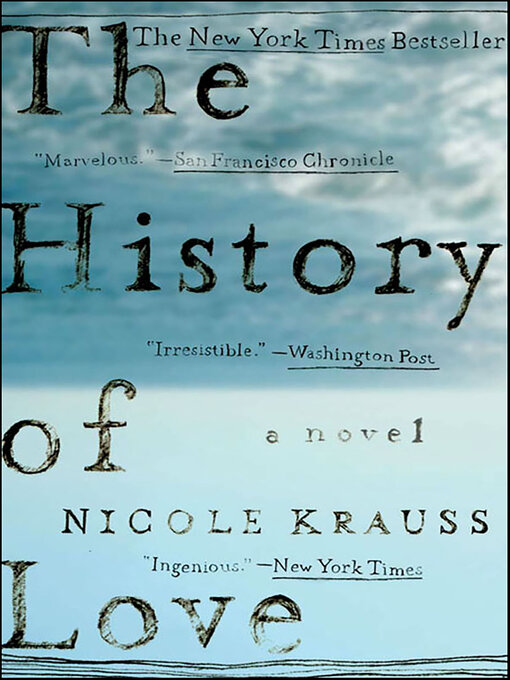Title details for The History of Love by Nicole Krauss - Wait list